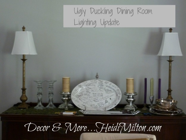 dining room buffet lamps
