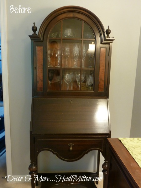 Chalk Paint Secretary Dining Room Details