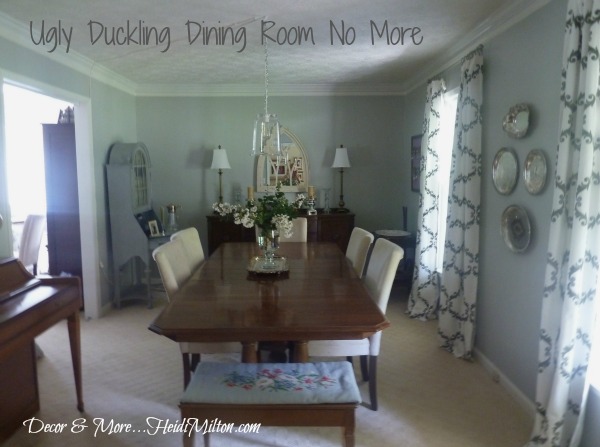 Ugly Duckling Dining Room No More, Dining Room Without Overhead Light